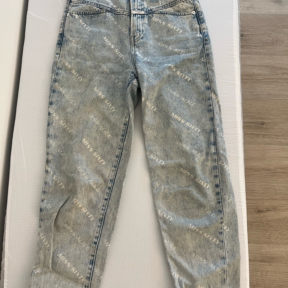 Miss Sixty Light Blue Women's Straight Leg Jeans